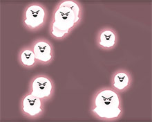 HTML5 Canvas幽灵鬼魂动画特效