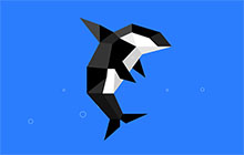 纯CSS3鲸鱼跳跃气泡动画特效