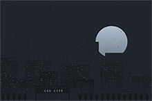 CSS3深夜城市背景动画特效
