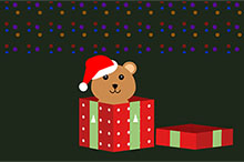 CSS3圣诞礼物盒打开动画特效