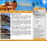 度假公司网站模板