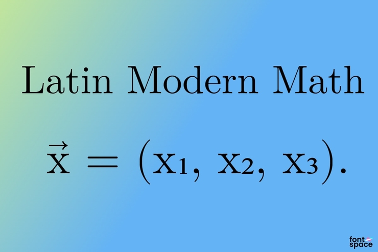 Latin Modern Math 1
