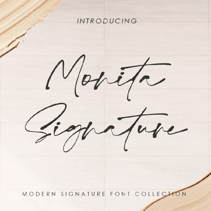 Monita signature字体 3