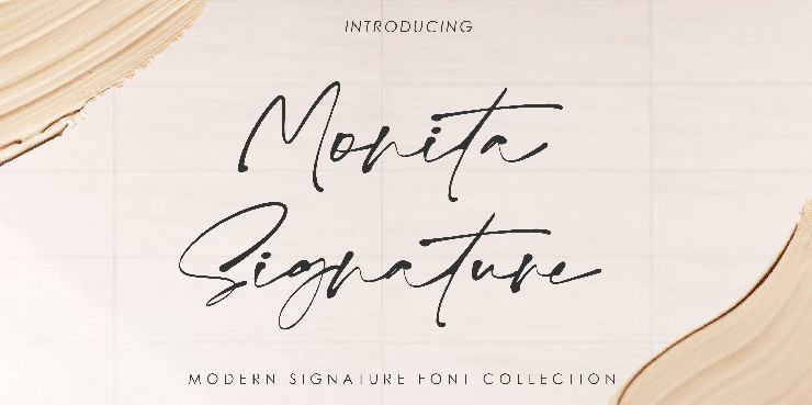 Monita signature字体 4