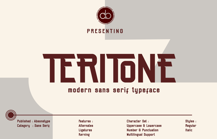 Teritone字体 1