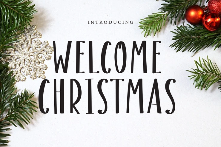 Welcome christmas字体 1