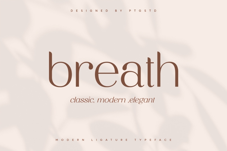 breath字体 1