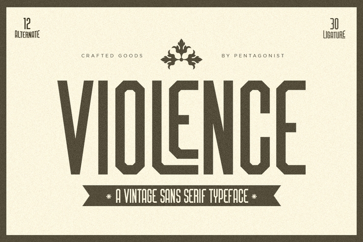 violence字体 1