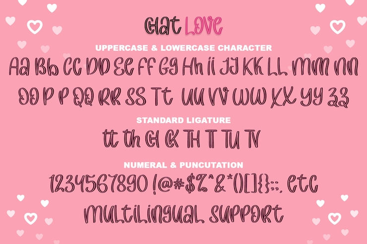 chat love字体 6