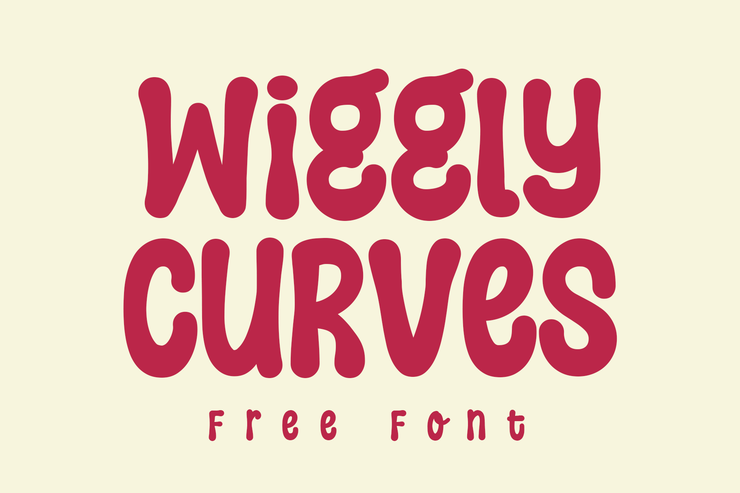 wiggly curves字体 1
