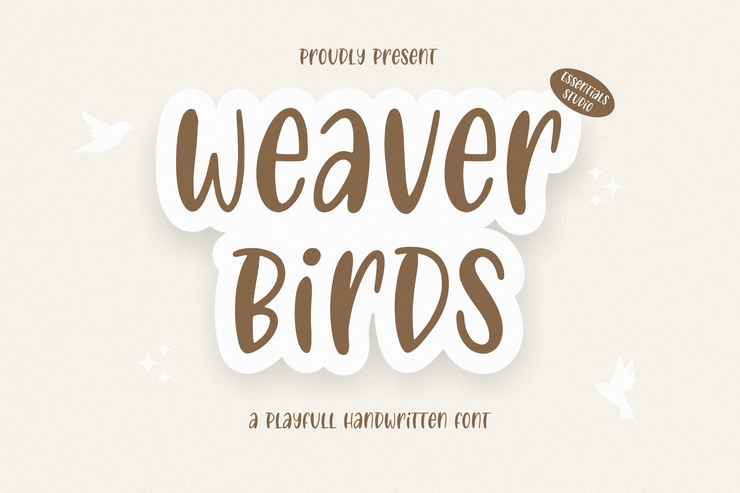 weaver birds字体 1