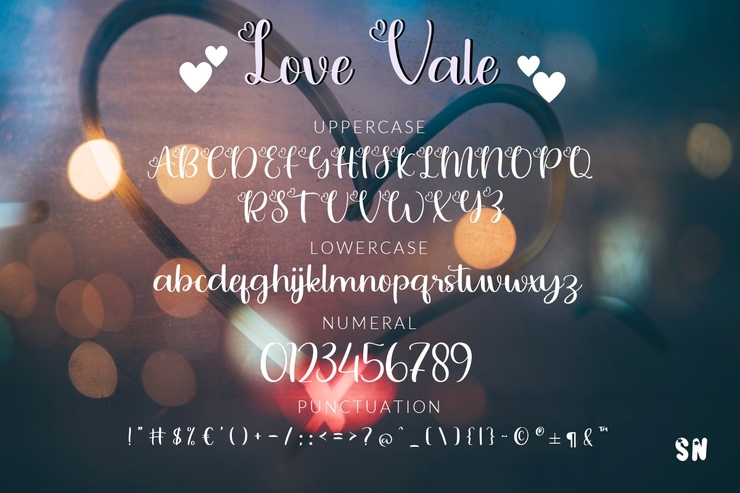 Love vale字体 2