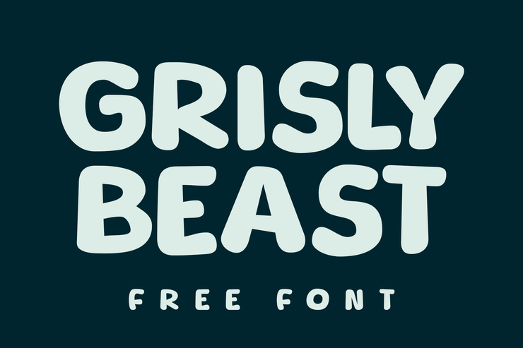 Grisly beast字体 1