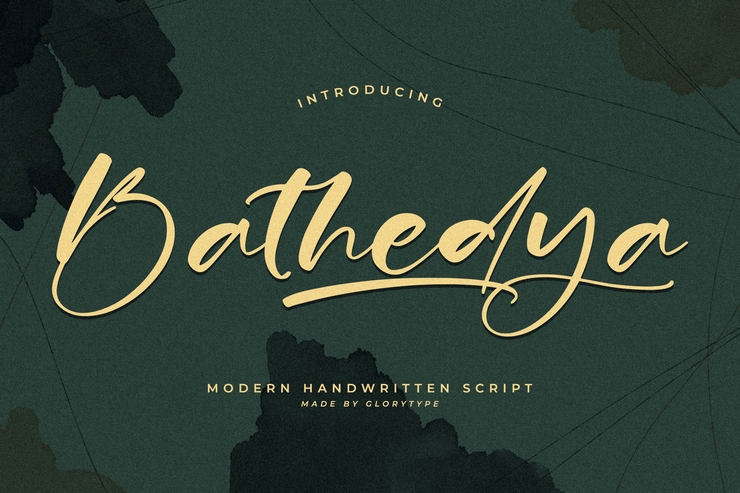 Bathedya字体 3