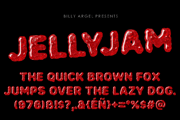 Jellyjam字体 3