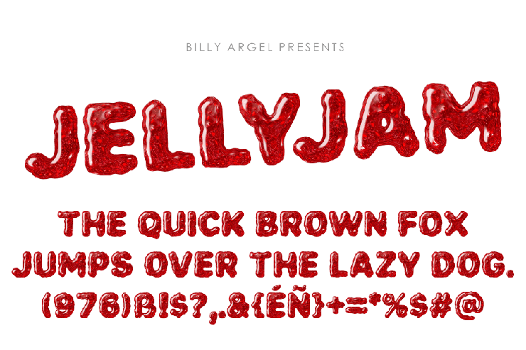Jellyjam字体 4