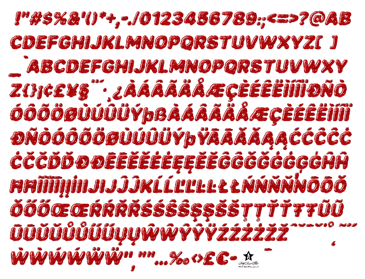 Jellyjam字体 6