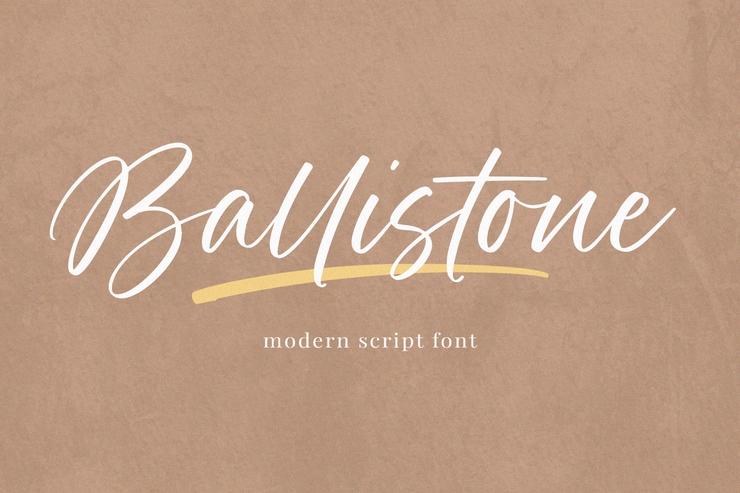 Ballistone字体 1