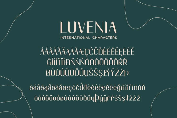 Luvenia字体 5