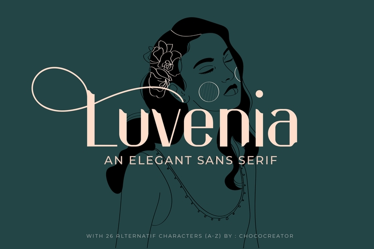 Luvenia字体 1
