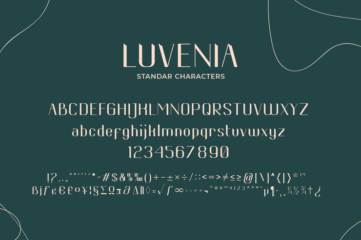 Luvenia字体 4