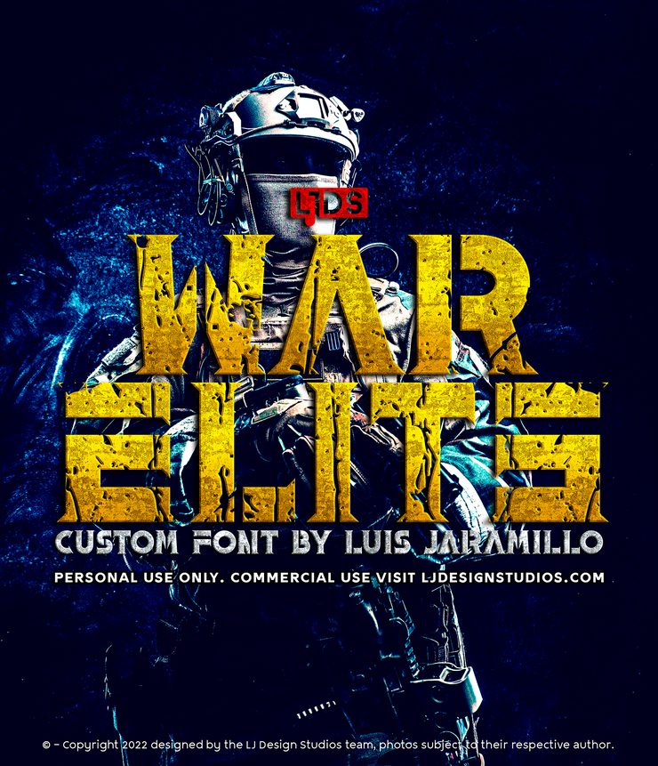 War elite字体 4