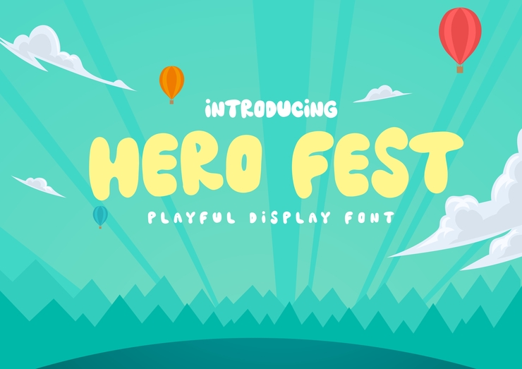 Hero fest字体 3