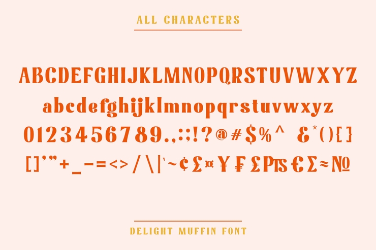 Delight muffin字体 4