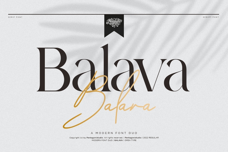 Balava字体 1