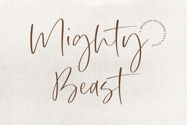 Mighty beast字体 1