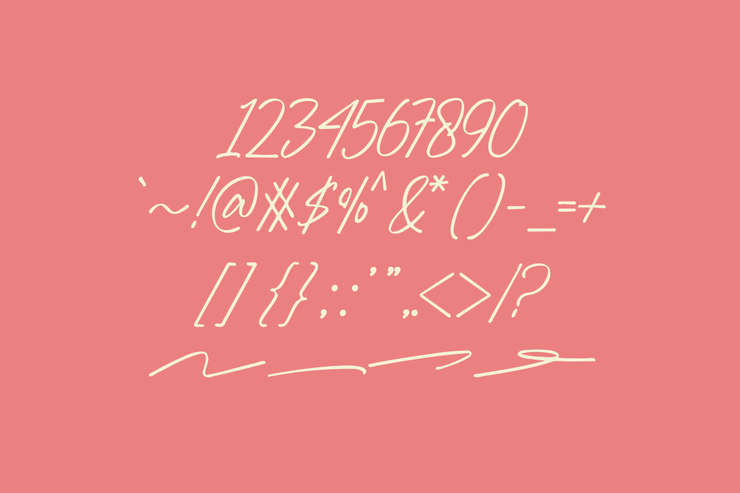 Jotosan signature字体 5