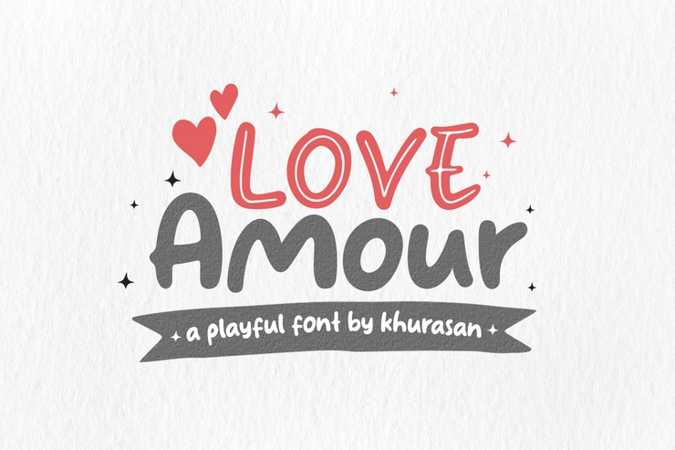 Love amour字体 1