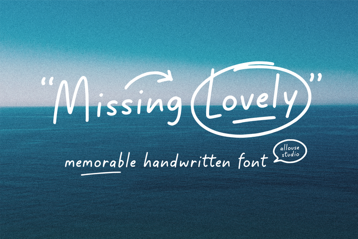 Missing lovely字体 1