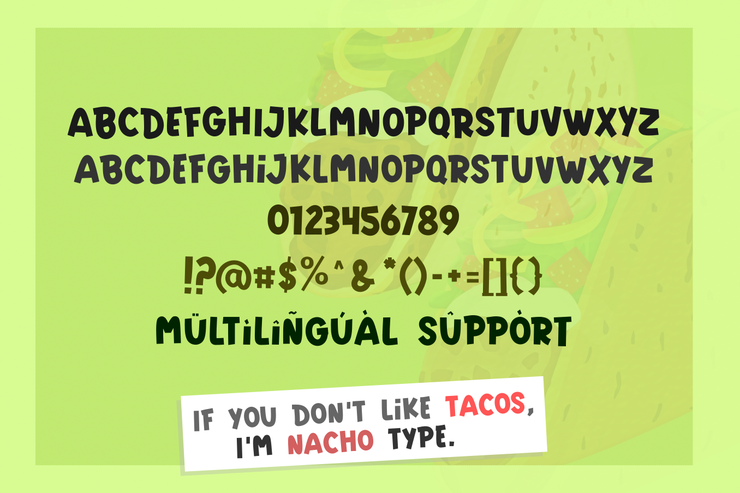 Crispy tacos字体 7