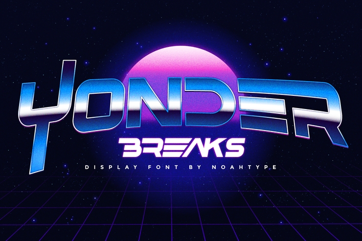 Yonder breaks字体 1