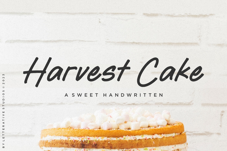 Harvest cake字体 1