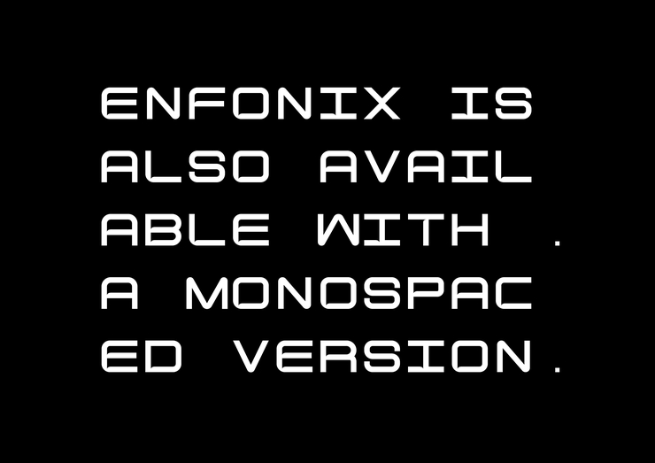 Enfonix字体 8