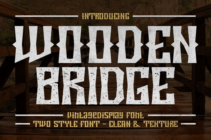 Wooden bridge字体 1