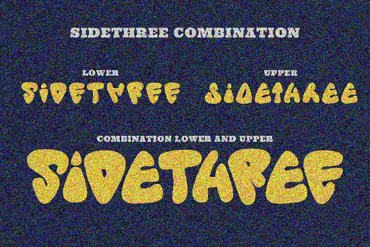 Sidethree字体 3