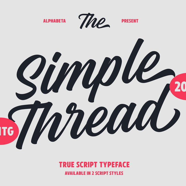 Simple thread字体 7