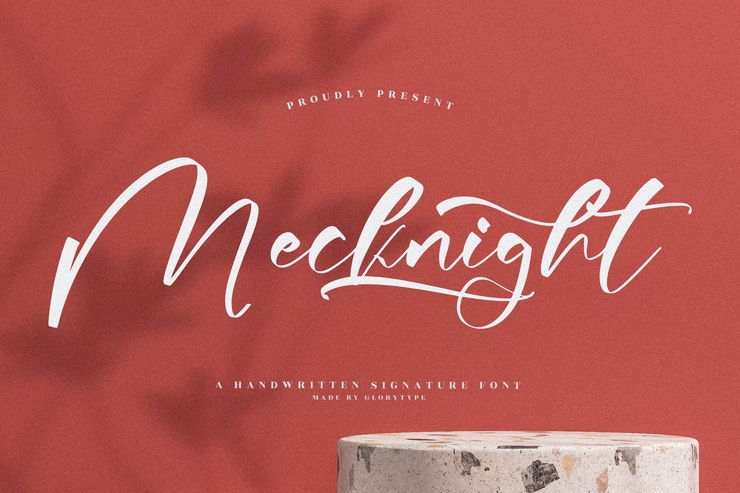 Mecknight字体 1