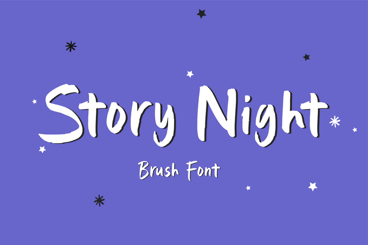 Story night字体 1