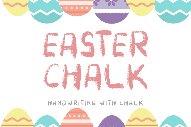 Easter chalk字体 1