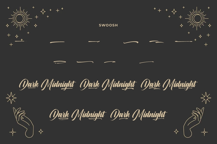 Dark midnight字体 7