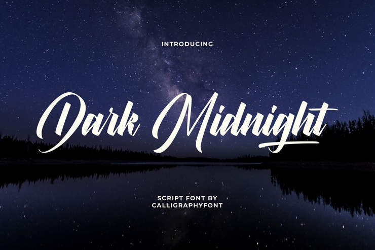 Dark midnight字体 1