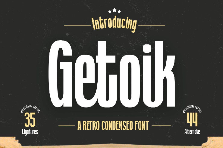 Getoik trial字体 2