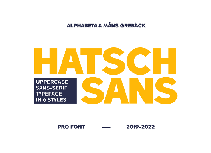 Hatsch sans字体 1