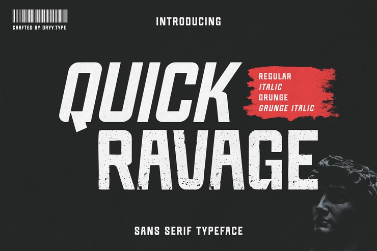 Quick ravage字体 1