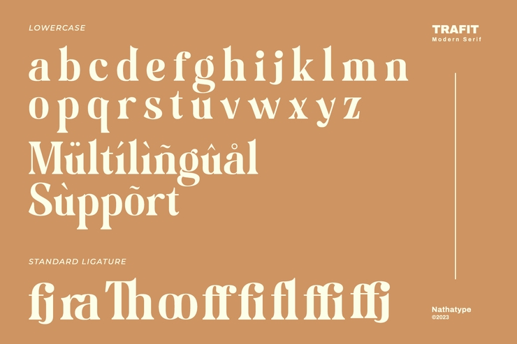 Trafit字体 5