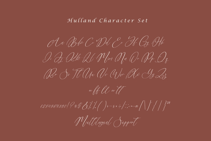 Hulland字体 6